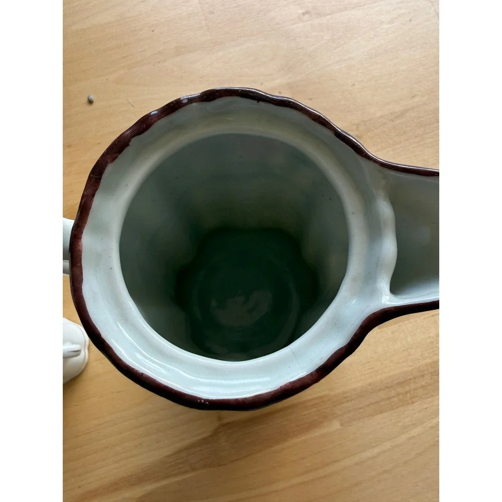 Vintage Hand Painted Porcelain Coffee Pot Floral Gold Japan Tea Chocolate‎ Pot